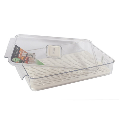 Contenedor acrílico transparente con escurridor 32.5 Contenedor Acrílico Transparente Con Escurridor 32.5