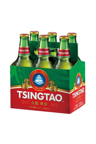 TSINGTAO Cerveza botella 330ml 6 pack TSINGTAO Cerveza botella 330ml 6 pack