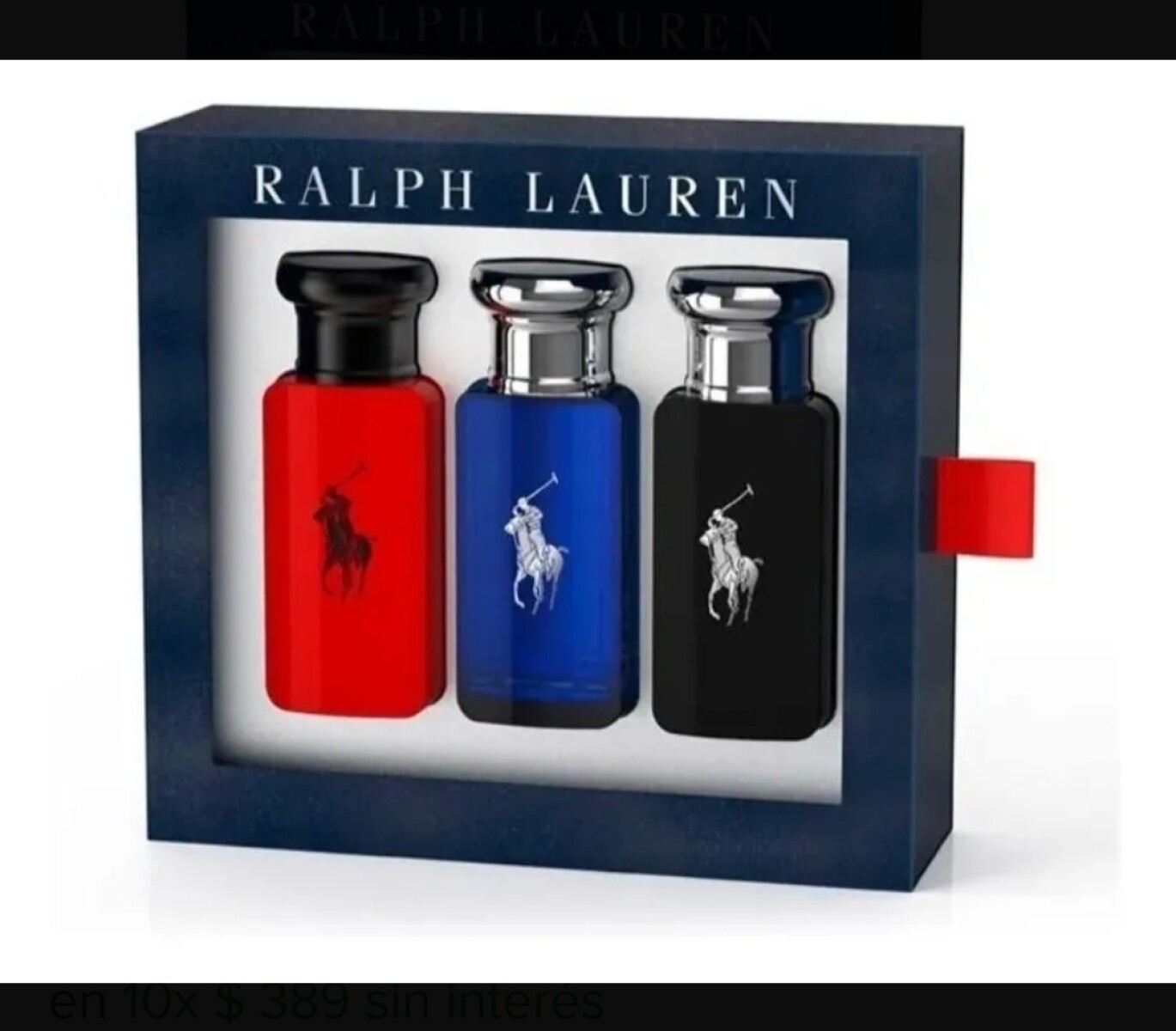 Cofre Polo Red + Polo Blue + Polo Black – Set Perfumes Masculinos