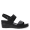 Sandalias de Mujer Lady Confort BORGER con plataforma Negro