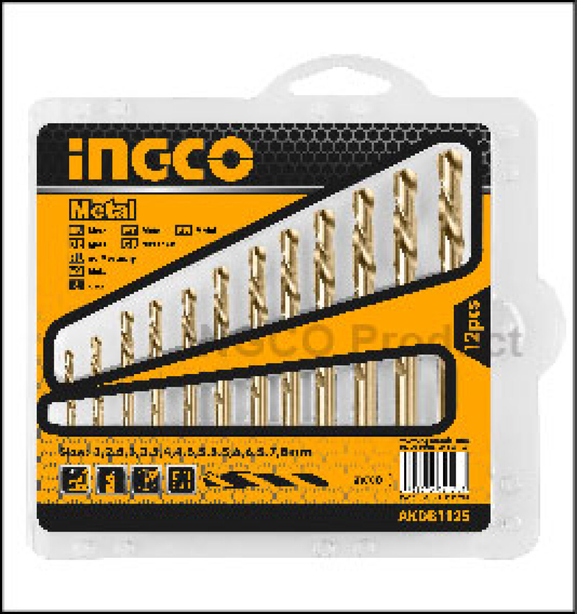 JUEGO 12 MECHAS METAL INGCO AKDB1125 