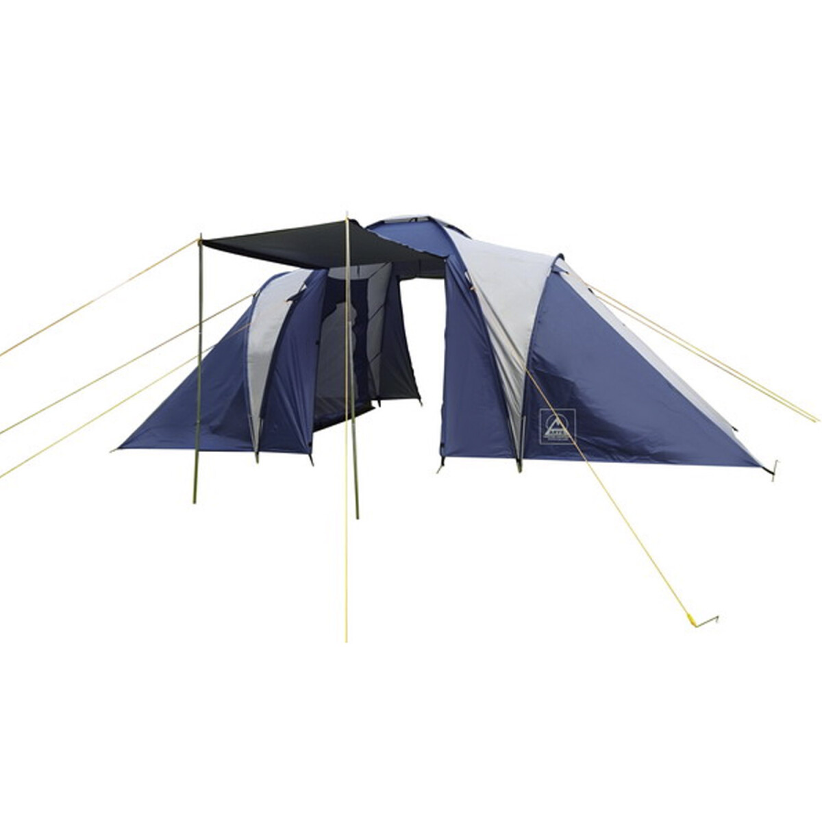 Carpa de 2 Dormitorios para 4 Personas con Sobretecho y Ventanas Arye 