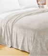 Frazada Flannel 1 Plazas Home Class 150 x 240 cm Beige