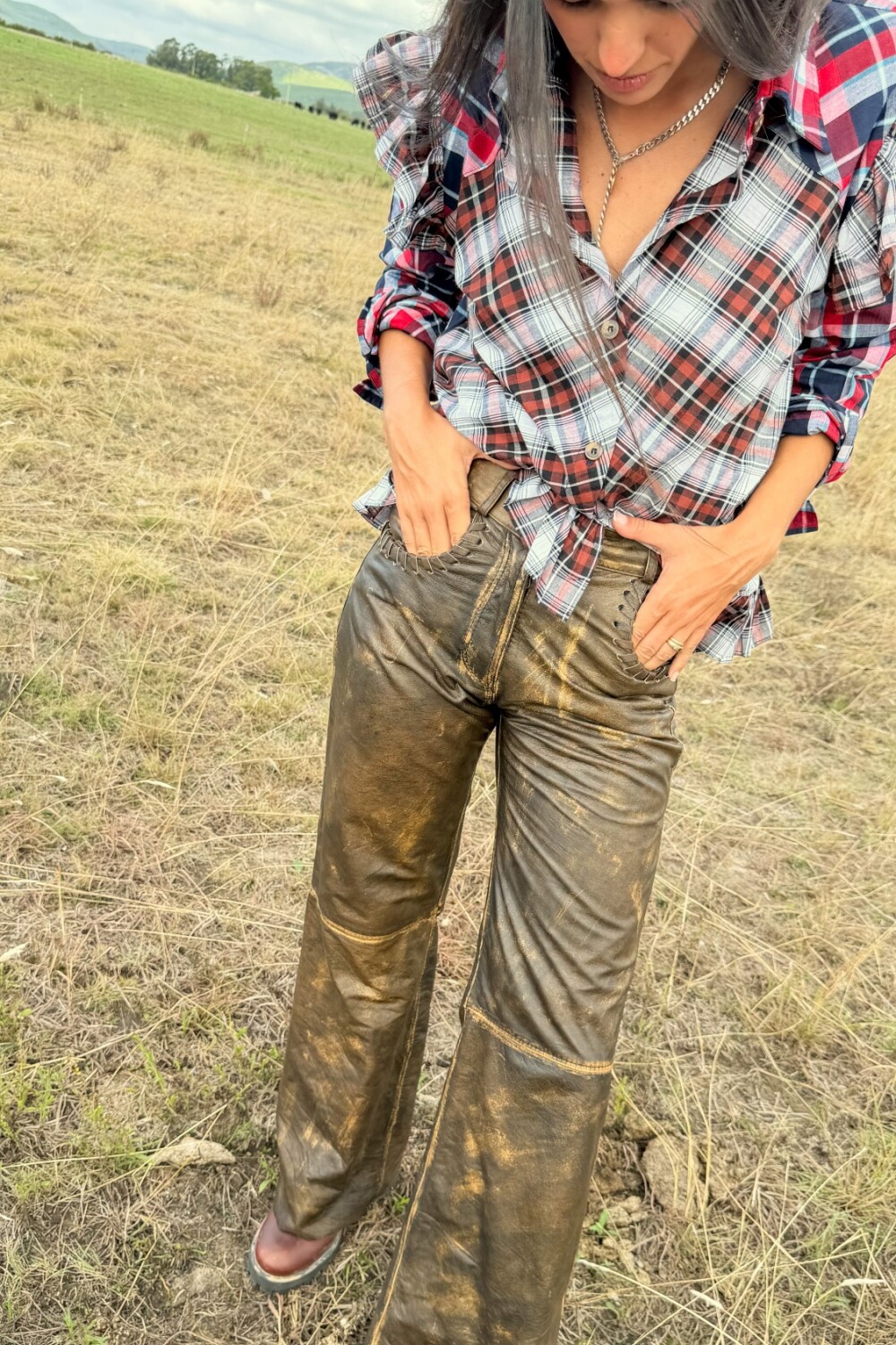 Rider Pants Chocolate Vintage