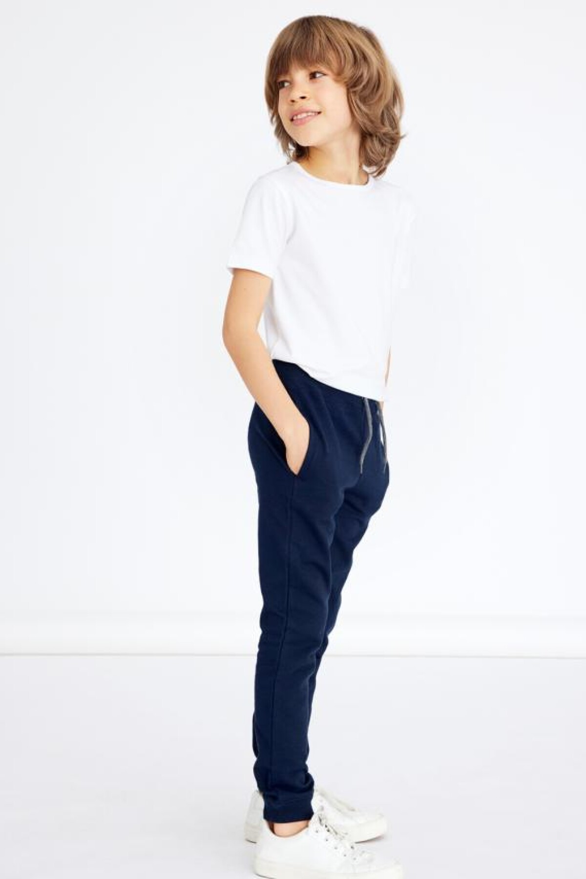 Pantalón Jogger De Algodón Orgánico Dark Sapphire