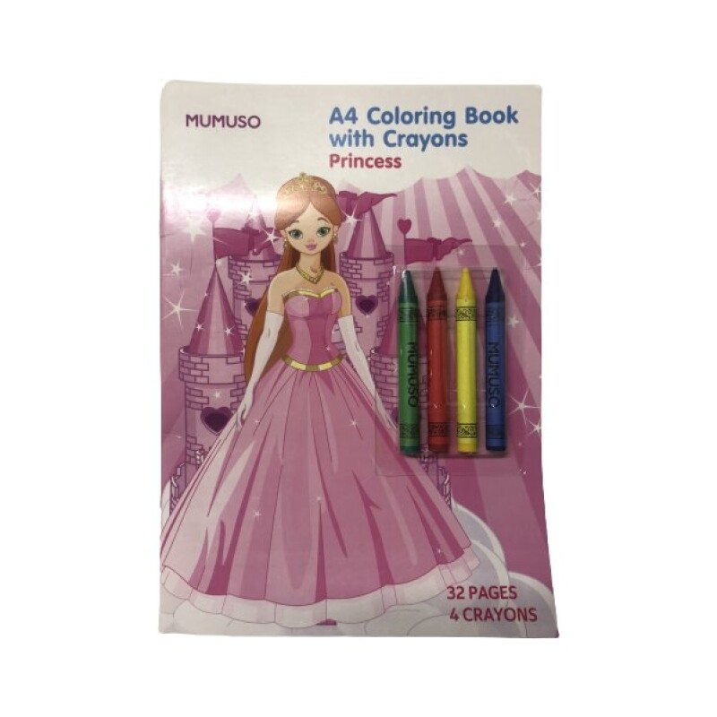 LIBRO A4 PARA COLOREAR CON CRAYONES (PRINCESA) LIBRO A4 PARA COLOREAR CON CRAYONES (PRINCESA)
