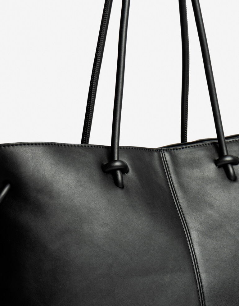Shopper Shopper Minimalista Negro - Negro