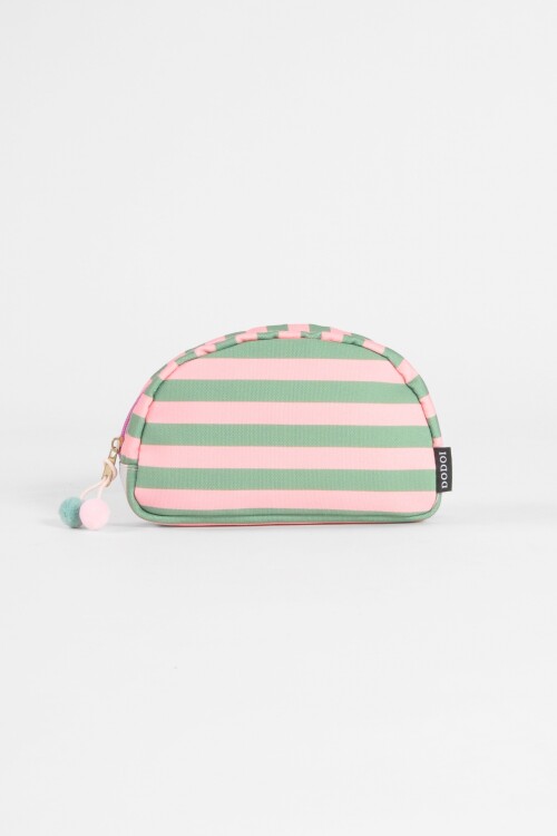 Estuche rayas verde