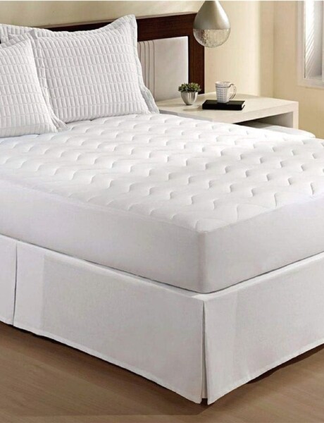 CUBRE SOMMIER SINGLE 200H BLANCO 100X190+35CM CUBRE SOMMIER SINGLE 200H BLANCO 100X190+35CM