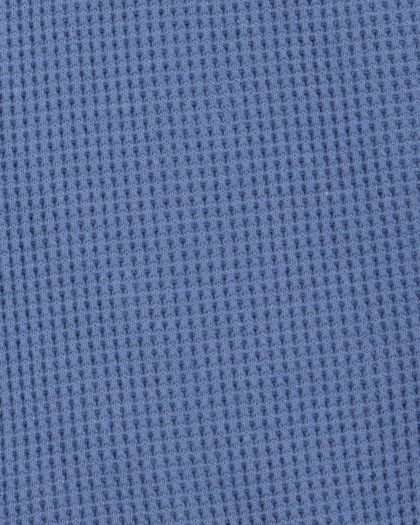 Short de algodón, punto waffle, azul Sin color