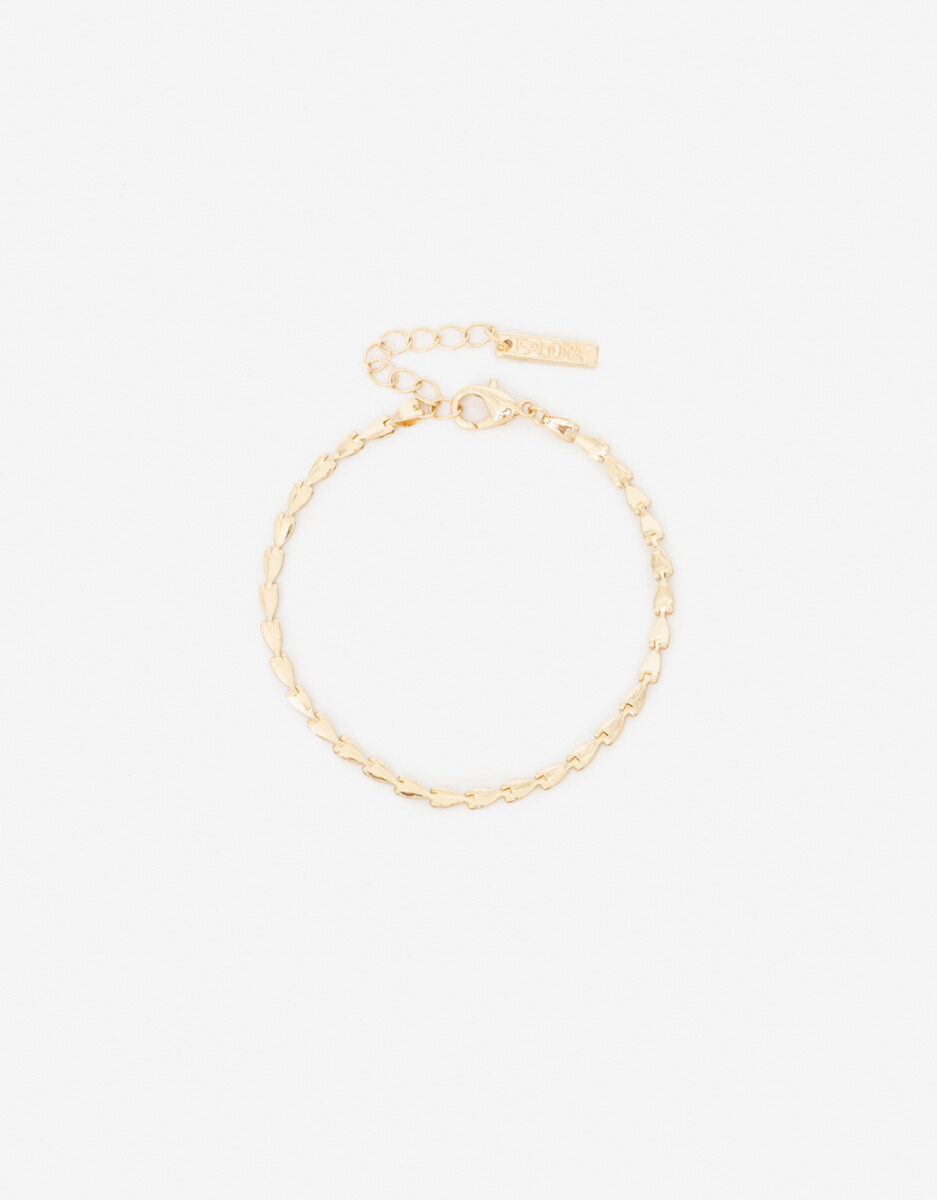 Pulsera Metal Corazones 