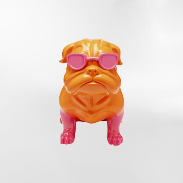 DECORACION FASHION DOG Naranja - Medium