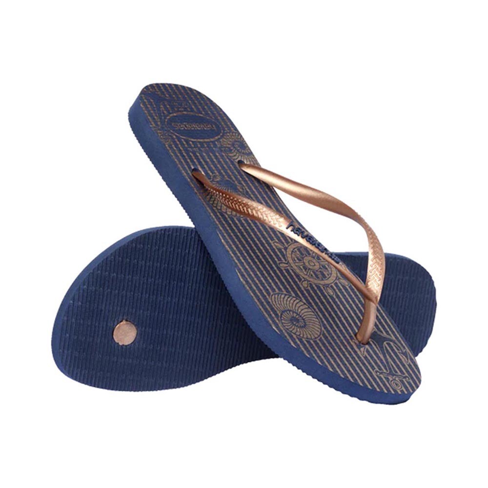 Sandalias Havaianas Slim Nautical Mujer Marino/Rosado