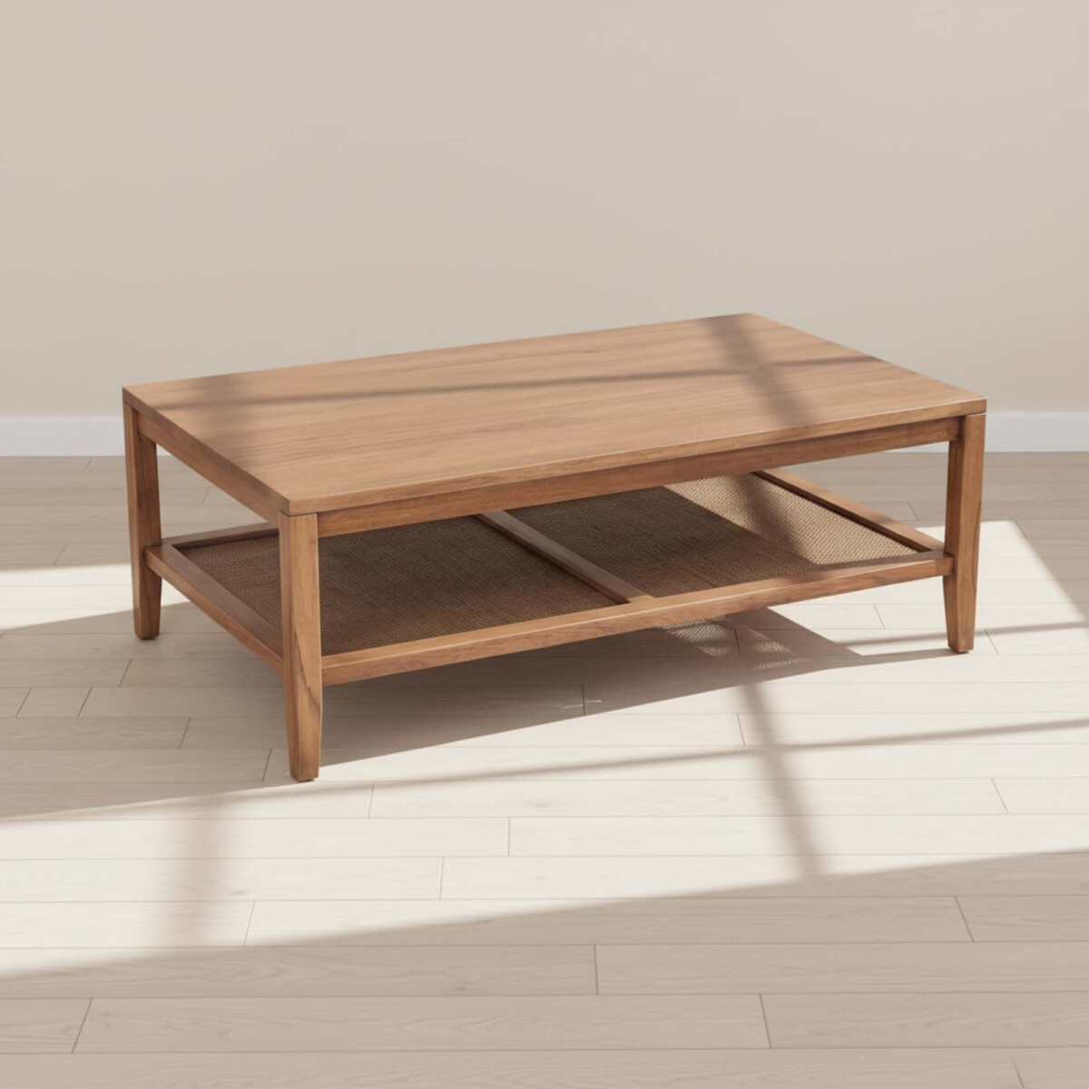 MESA RATONA CENTRAL - MADERA NATURAL-BEIGE MINDI NATURAL 