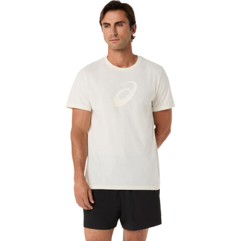 Polos Training Asics Spiral Graphic Tee Hombre Cream