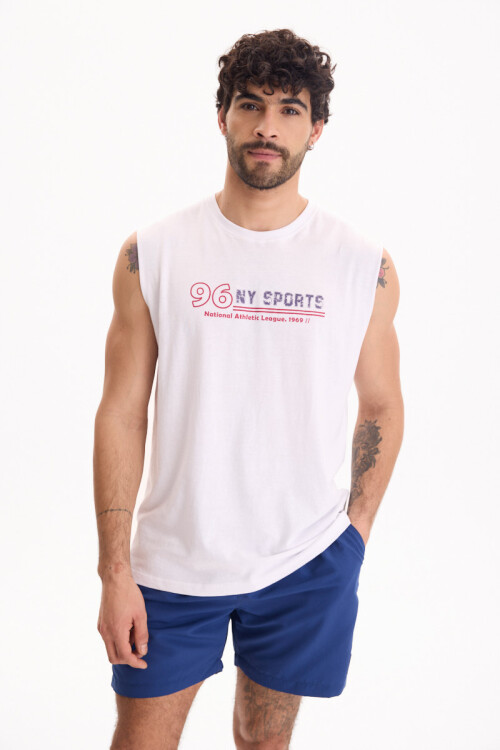 Musculosa Athletic Blanco