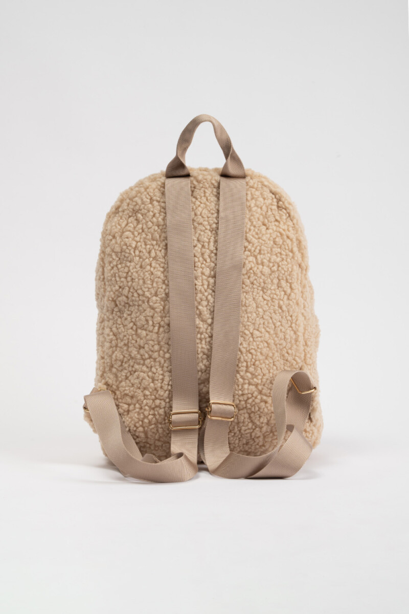 Mochila sherpa Beige