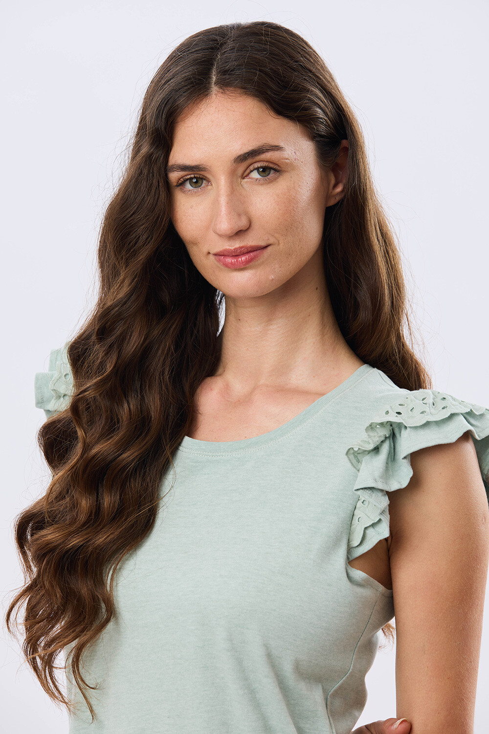 REMERA LISA DE ALGODÓN Verde