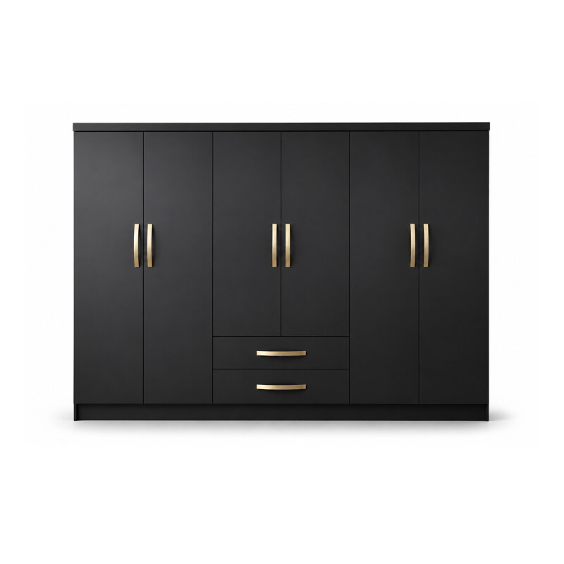 Ropero Placard 6 Puertas 2 Cajones 10 Estantes Ropero Placard 6 Puertas 2 Cajones 10 Estantes