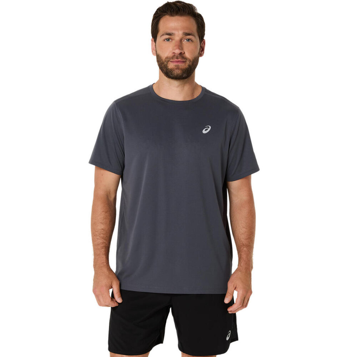 Polo Running Asics Silver SS Top Hombre - Carrier Grey 