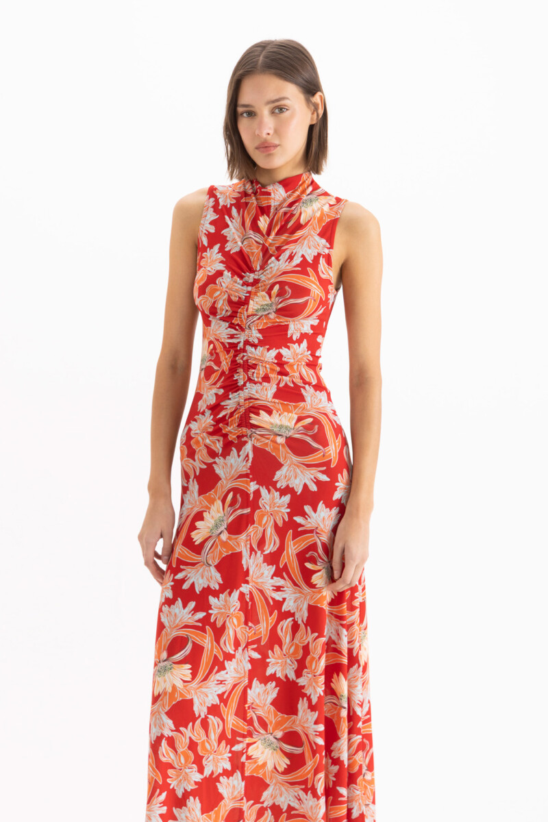 VESTIDO HIBISCUS Rojo