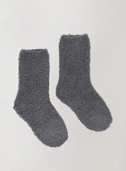 Media de chenille lisa kids Gris melange