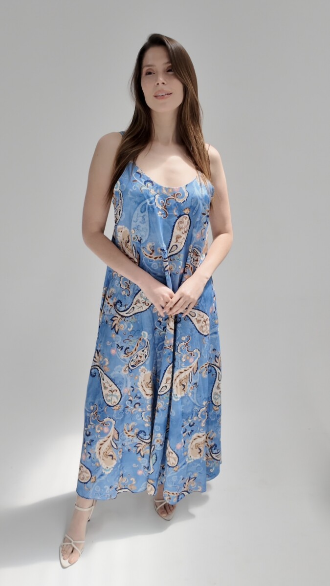 Vestido Jaipur - Celeste 