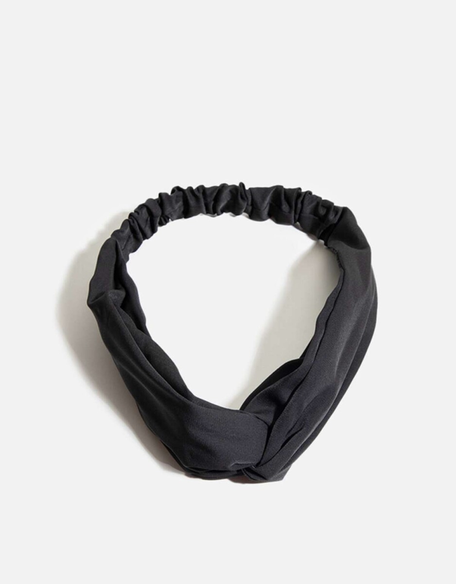 Vincha Con Nudo - Negro 