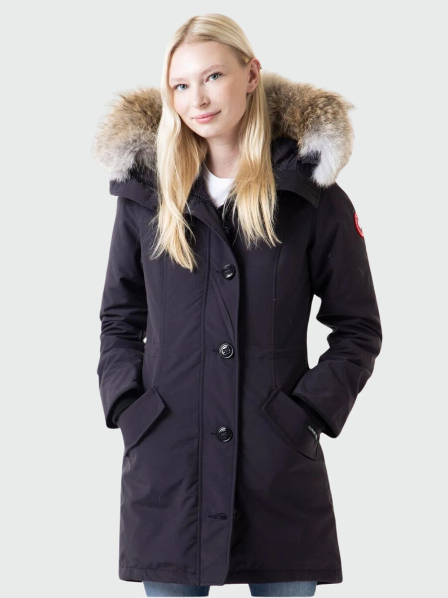 Canada Goose -Campera con capucha, Rossclair Parka - Azul 