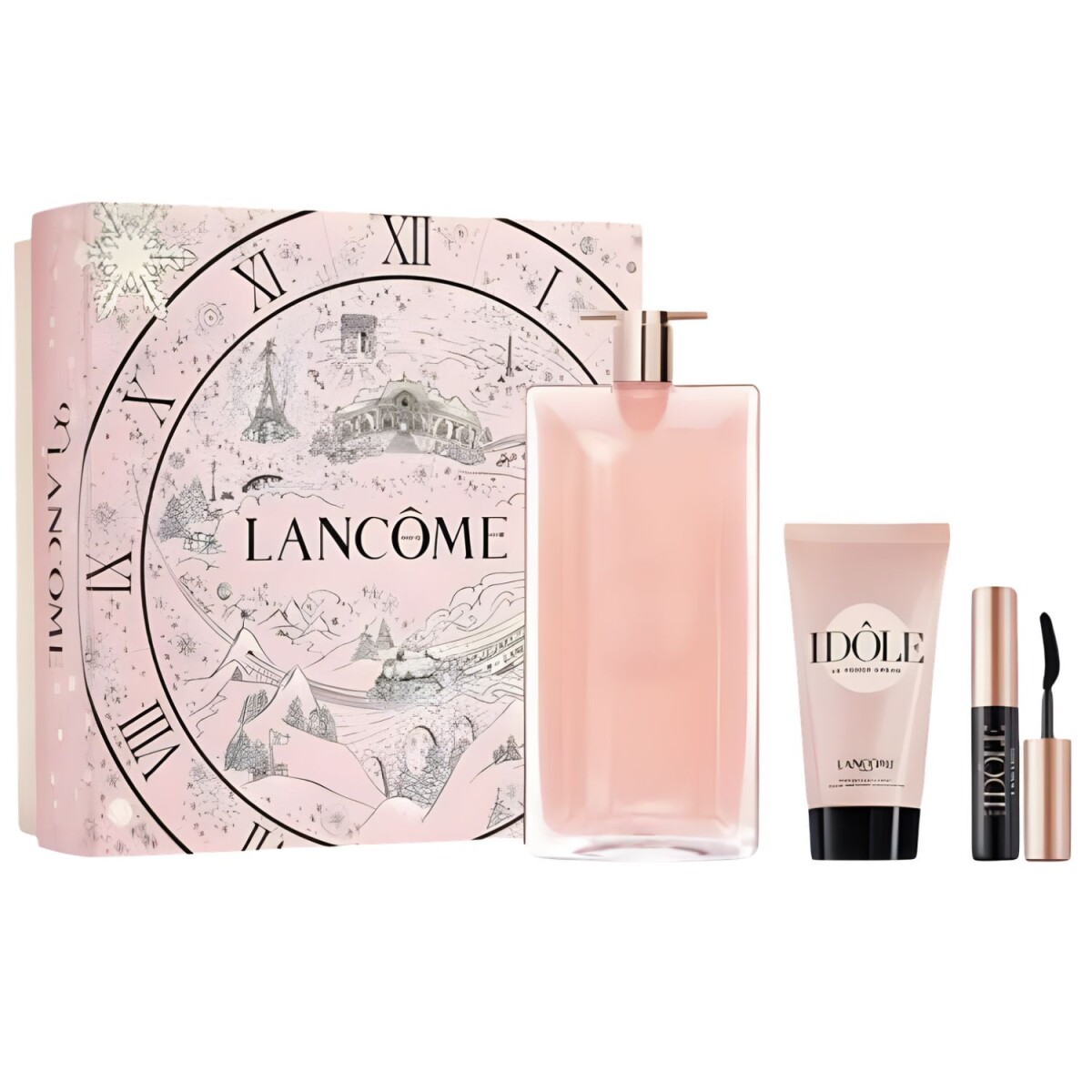 Set Perfume Idole EDP V100+Body Lotion+Mini Máscara 