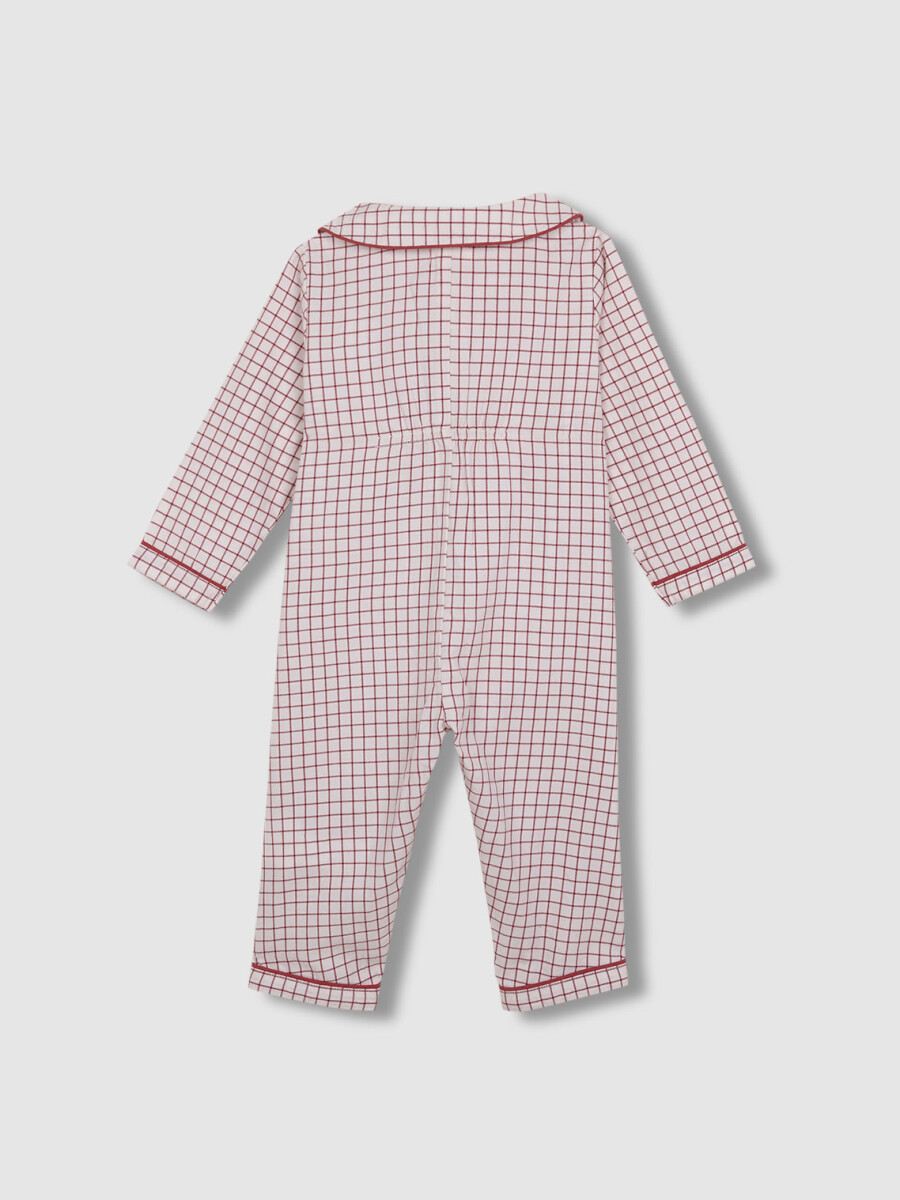 Pijama Cuadros Cereza