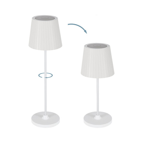 Lámpara de mesa inalámbrica USB 3 tonalidades IP44 EG2406