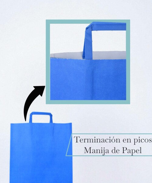 Bolsa lisa acuario 30x12x41 cm AZUL