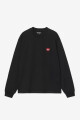 W' L/S HEART PATCH T-SHIRT Negro
