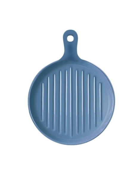 PLATO CON MANGO CERAMICA 24x19x3CM AZUL MATE PLATO CON MANGO CERAMICA 24x19x3CM AZUL MATE
