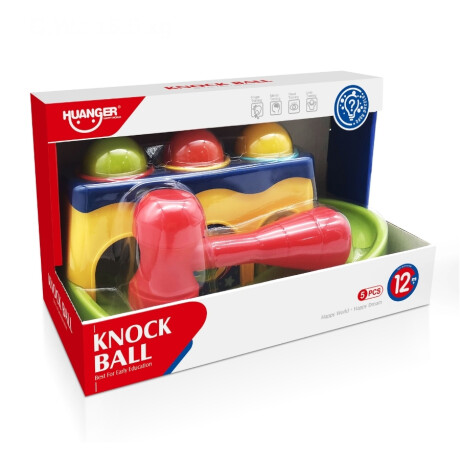 Juego Infantil Knock Ball Huanger He0290 Con Mazo Ub MULTICOLOR