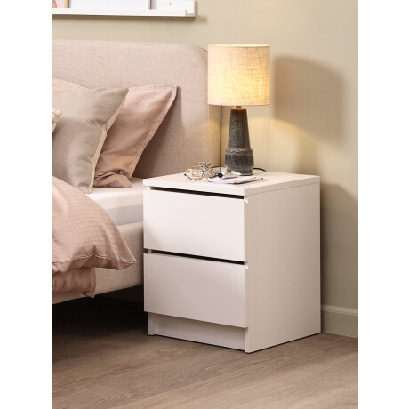 Mesa De Luz Limfjorden 2 Cajones Blanco