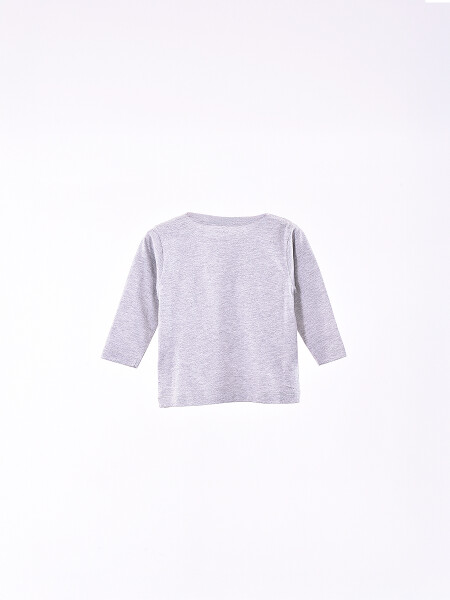 REMERA GALO GRIS MELANGE C
