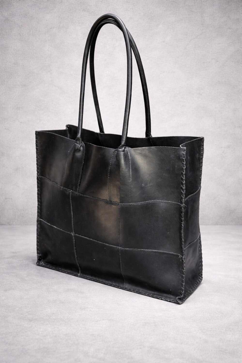 Leather Tote Bag Negro
