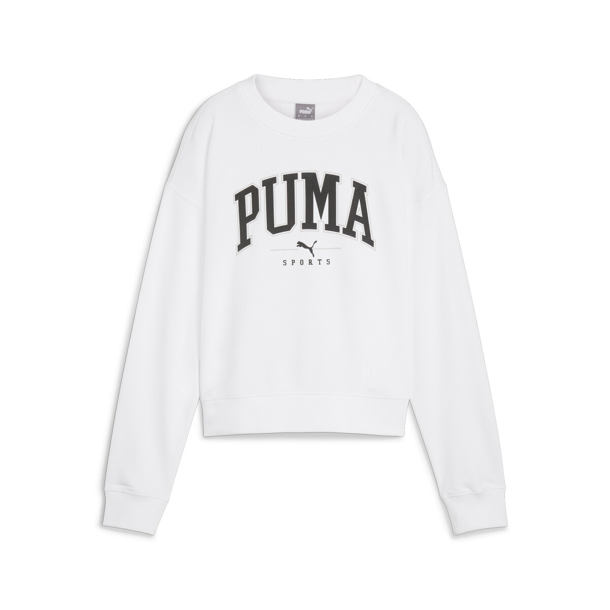 Buzo Puma Squad Crew TR de Mujer - 682493 02 - Blanco 
