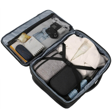 Mochila Viaje Valija Carry On Extens Liviana Calidad Negro
