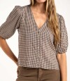 Blusa Gingham Chocolate
