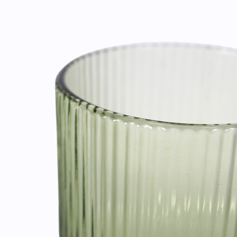 COPA DE VIDRIO VERDE 350ML Unica