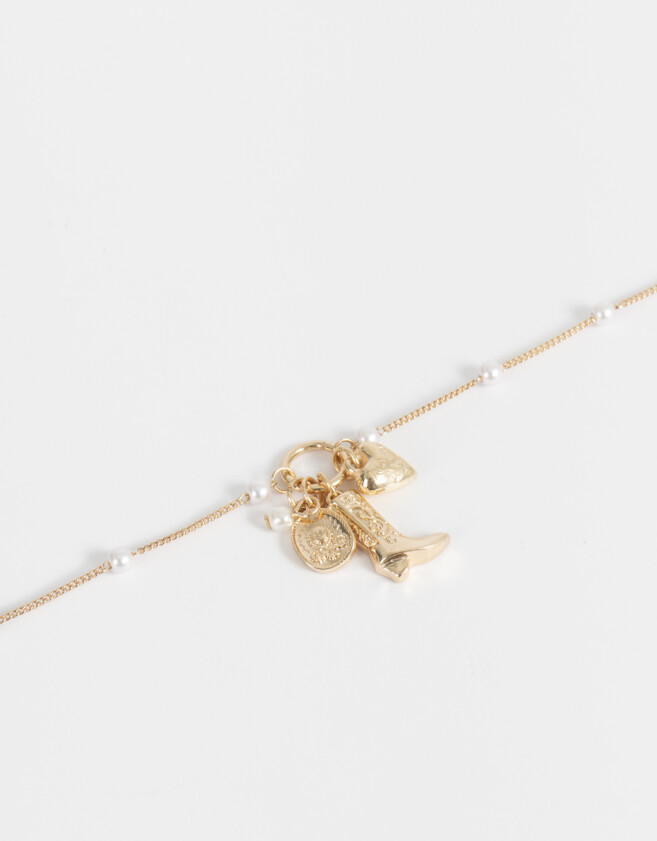 Collares Cortos Con ramillete Collar Corto Con Ramillete - Dorado