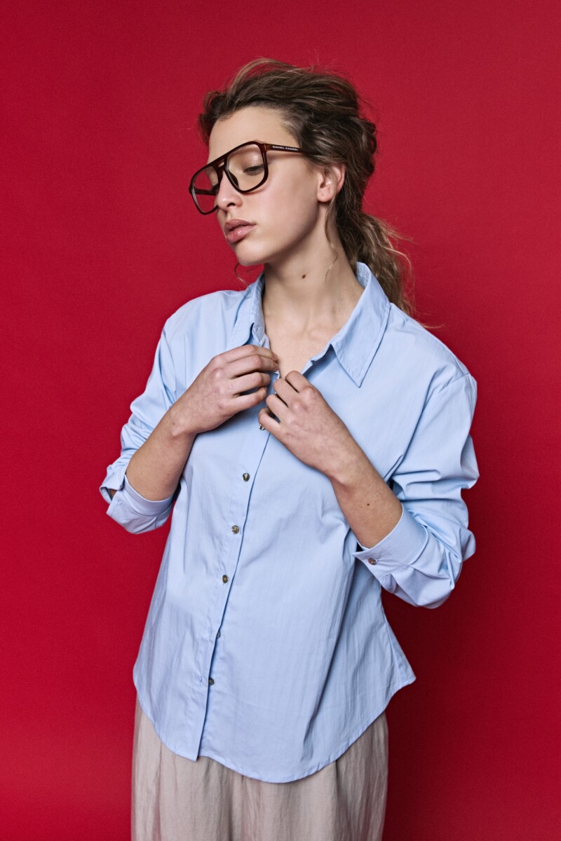 CAMISA IVANKA Celeste