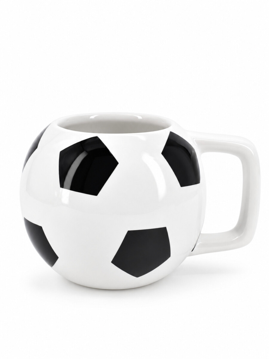 TAZA PELOTA FUTBOL 500 ML - BLANCO 