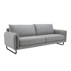 SOFA 2,5 CUERPOS - TELA TRAMADA GRIS CLARO - METAL GRAFITO SOFA 2,5 CUERPOS - TELA TRAMADA GRIS CLARO - METAL GRAFITO