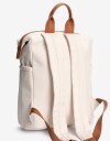 Mochilas Urbanas Mochila Con Cierre Y Bolsillos - Blanco Crema