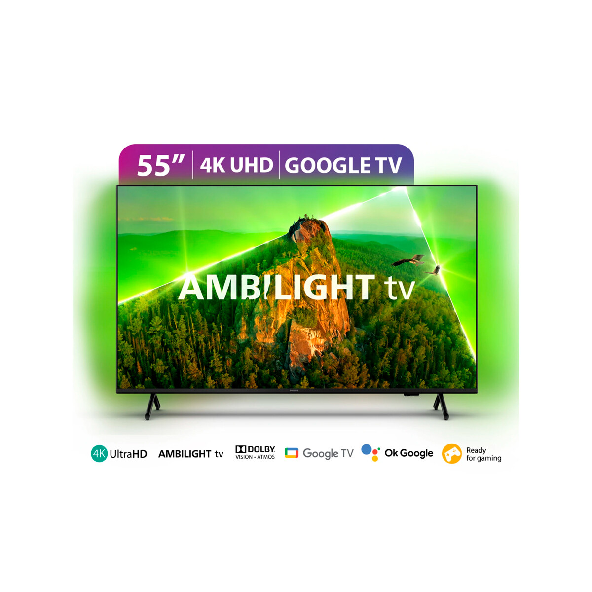 Smart TV Philips Google TV 55'' 4K UHD Ambilight Dolby Vision y Atmos Smart TV Philips Google TV 55'' 4K UHD Ambilight Dolby Vision y Atmos