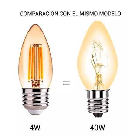 Lampara Filamento Led Vela C35 4W Ultra cálida Lampara Filamento Led Vela C35 4W Ultra cálida